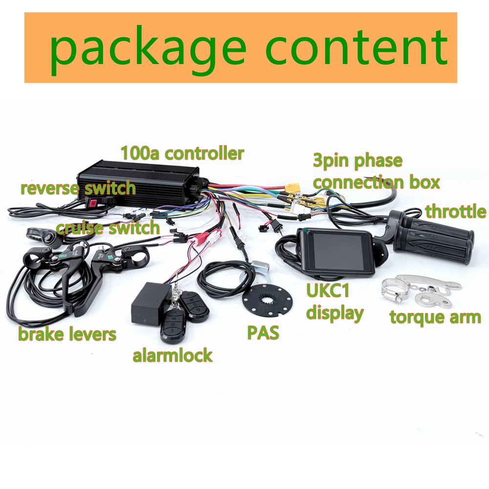 NBpower 170/190mm Dropout 48-7 - đánh giá và giá 5000W Hub Motor Kit 72V